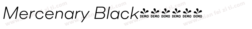 Mercenary Black字体转换